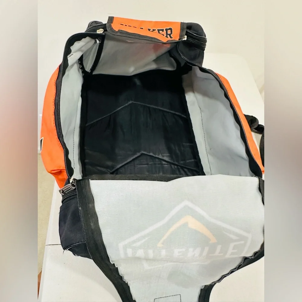 Backpack With Inscription TNN Walker And‎ Shoe Compartment Black /Orange